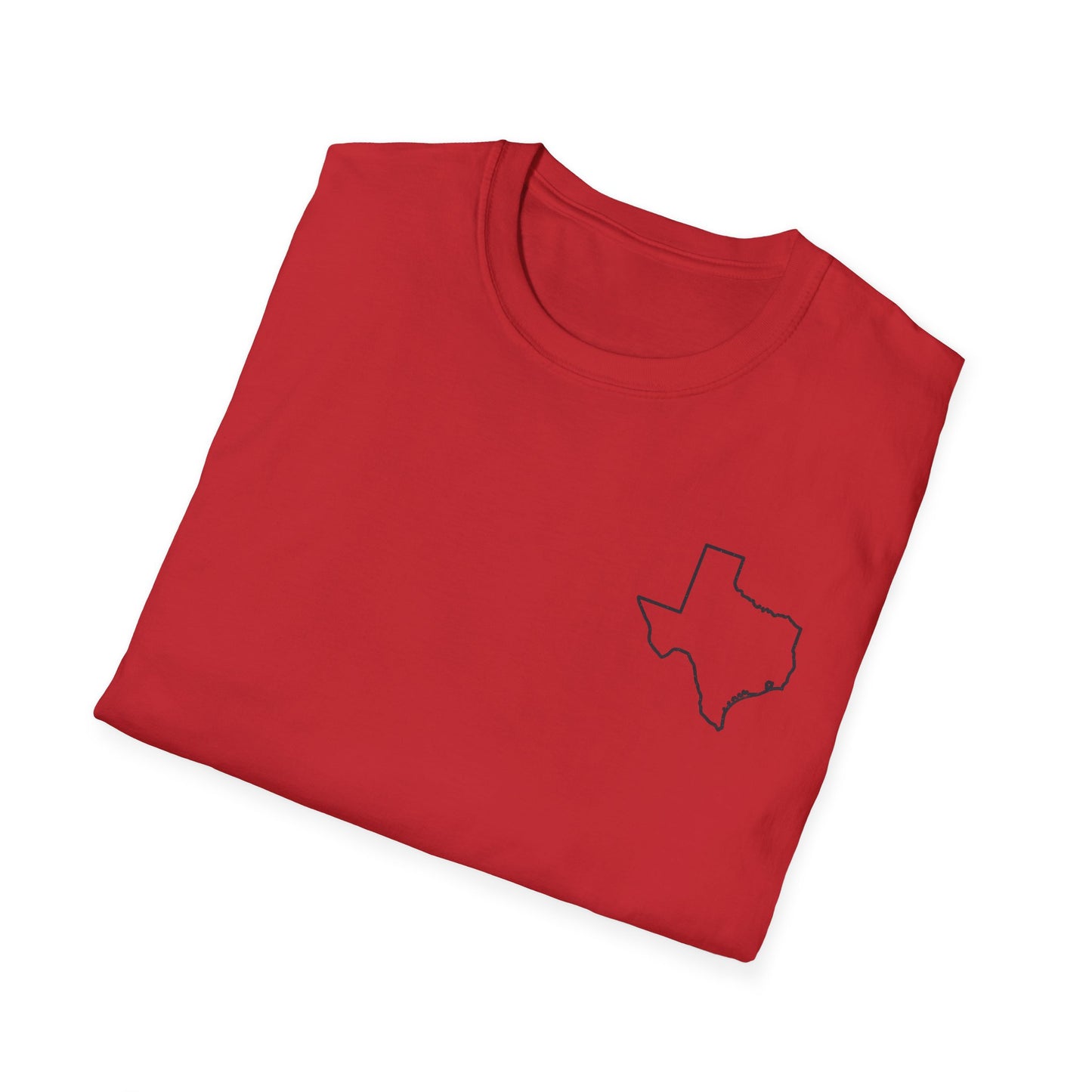 Texas Outline T-Shirt — Logo Only