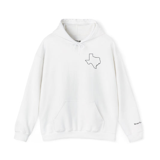 Unisex Heavy Blend™ Hooded Sweatshirt "American Until Texas Secedes"