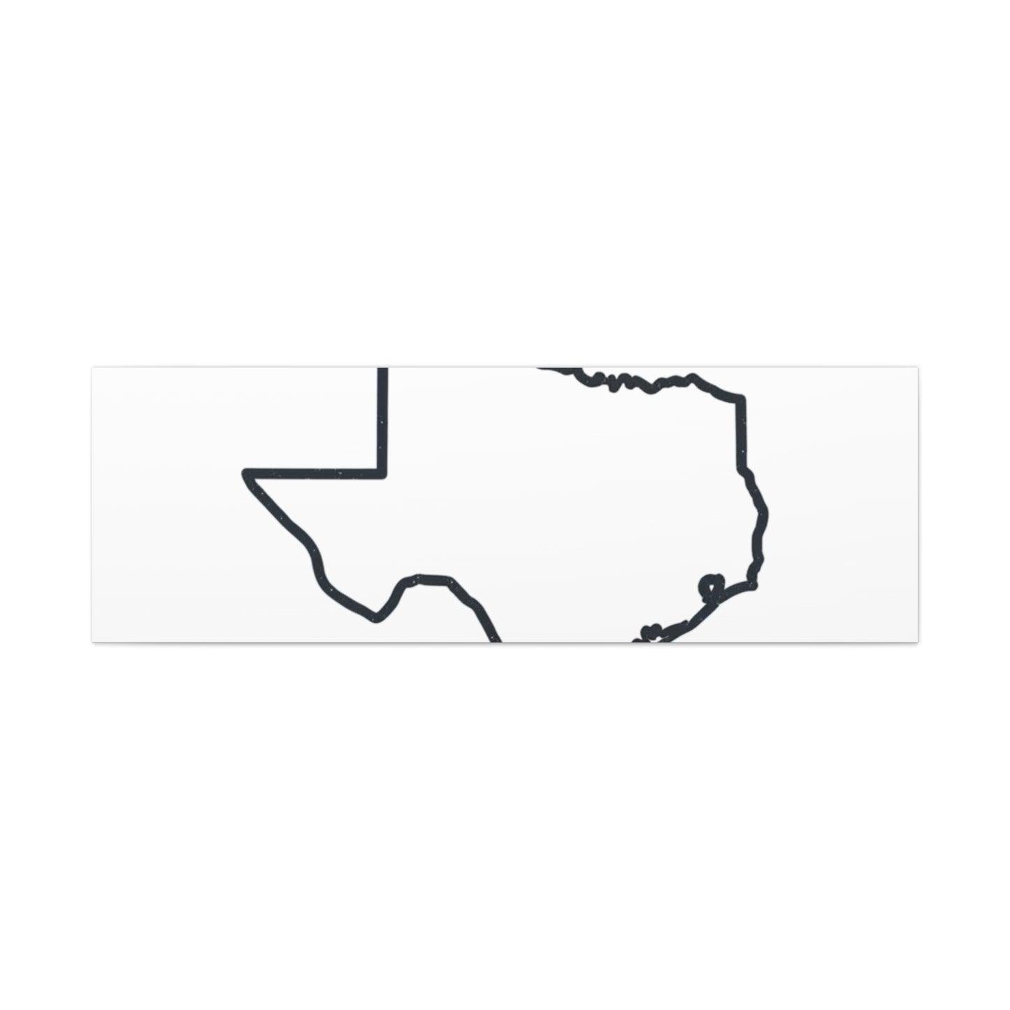 Texas Outline Canvas Wall Art