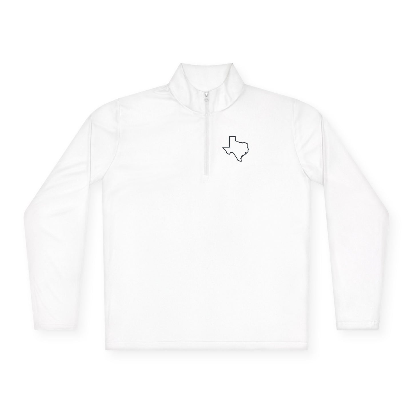 Texas Outline Quarter-Zip Pullover. Logo Only