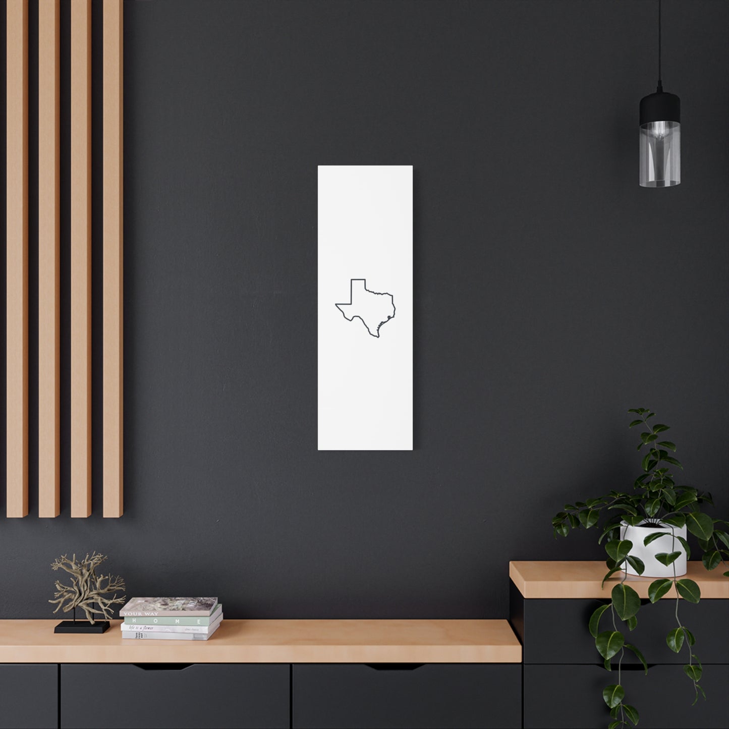 Texas Outline Canvas Wall Art