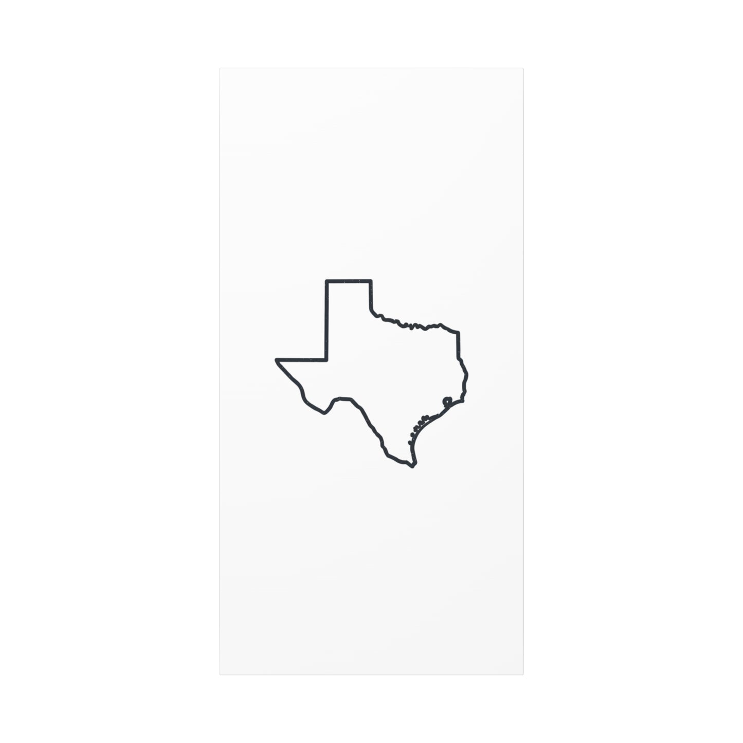 Texas Outline Canvas Wall Art