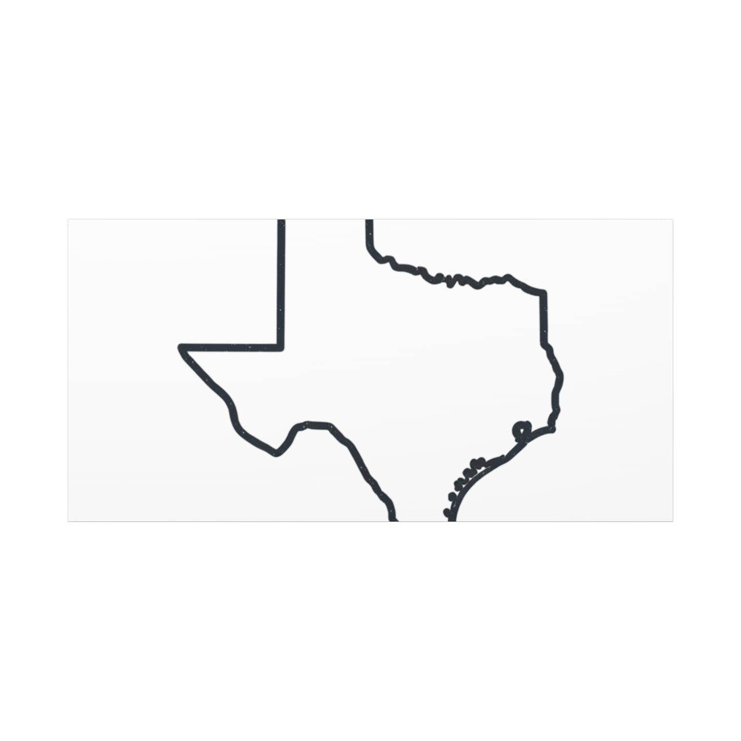 Texas Outline Canvas Wall Art