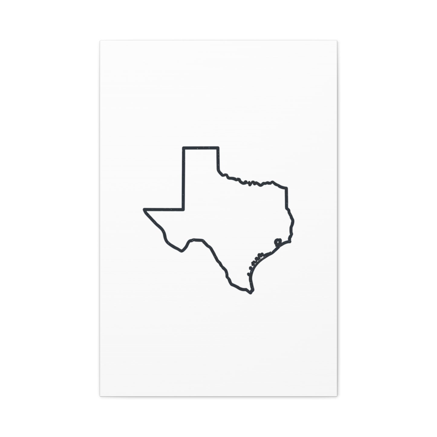 Texas Outline Canvas Wall Art
