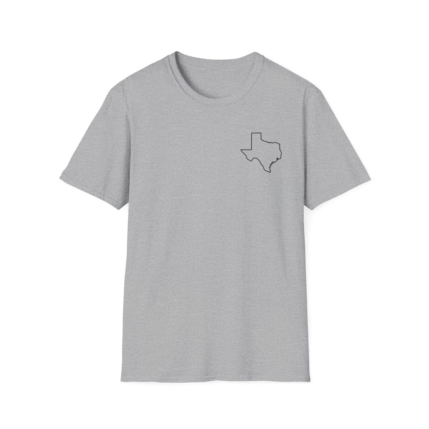 Texas Outline T-Shirt —  Logo Only