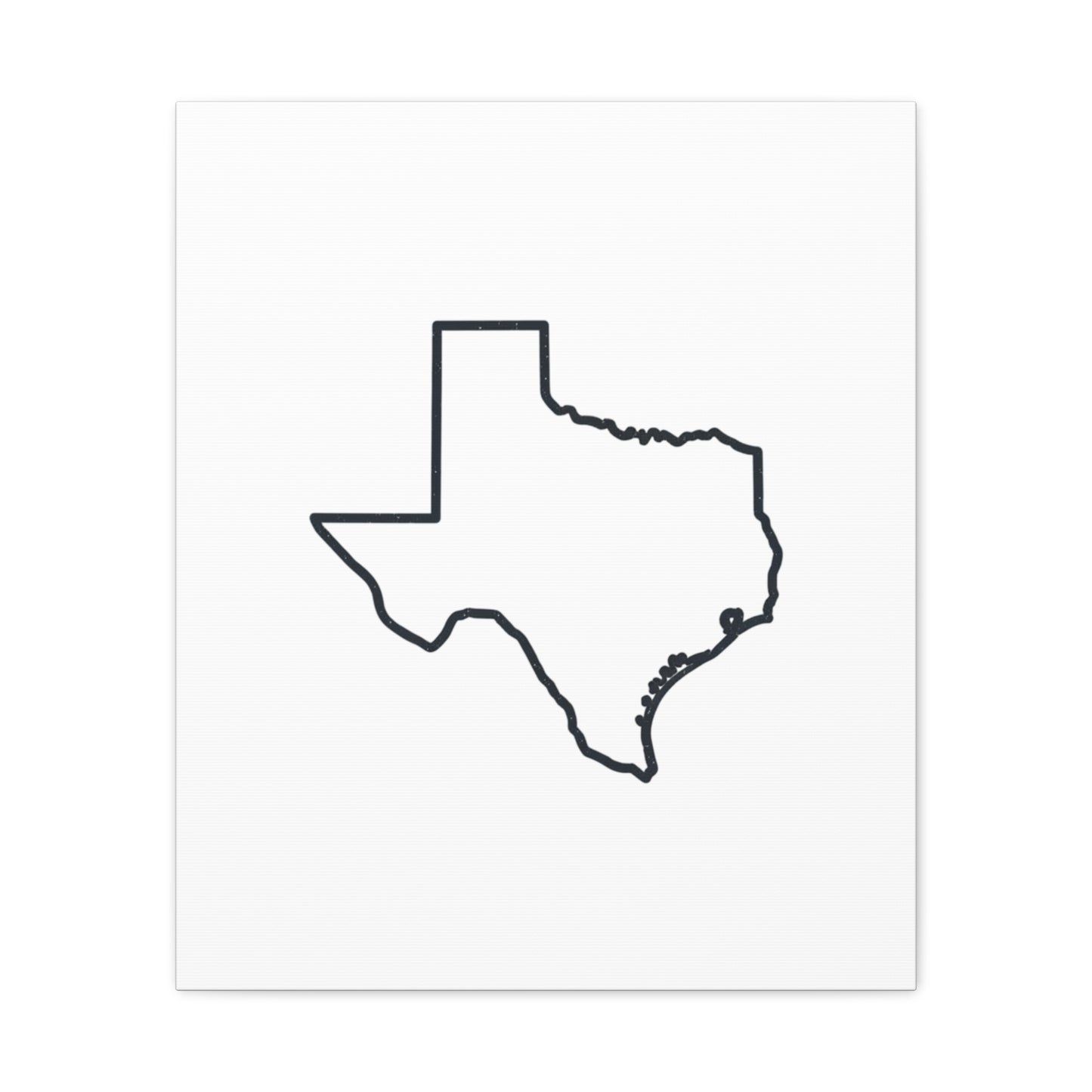 Texas Outline Canvas Wall Art