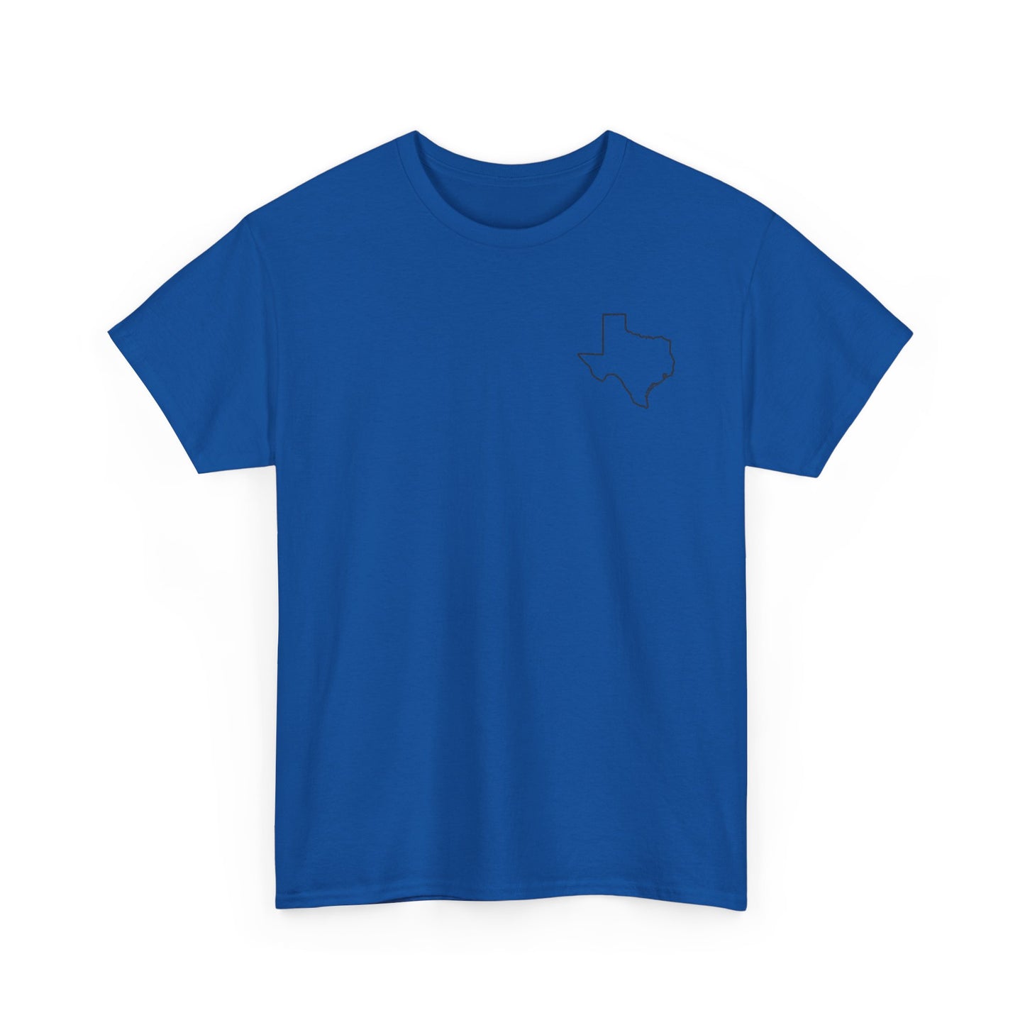 Fort Worth Skyline T-Shirt — Texas Outline Chest Logo