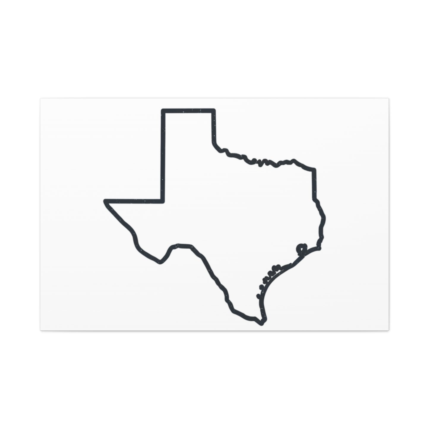 Texas Outline Canvas Wall Art