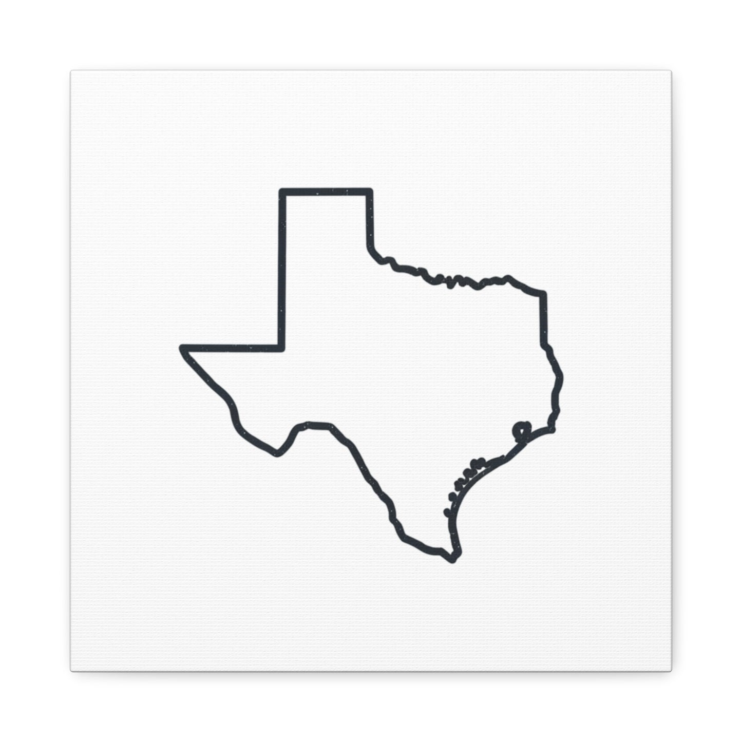 Texas Outline Canvas Wall Art