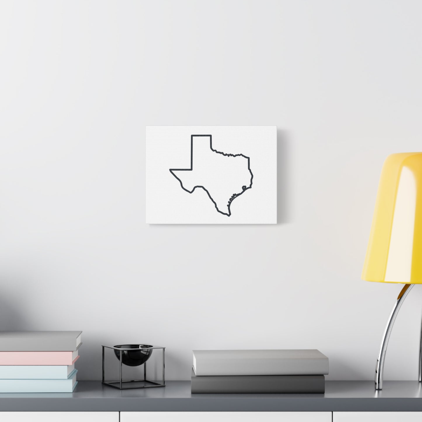 Texas Outline Canvas Wall Art