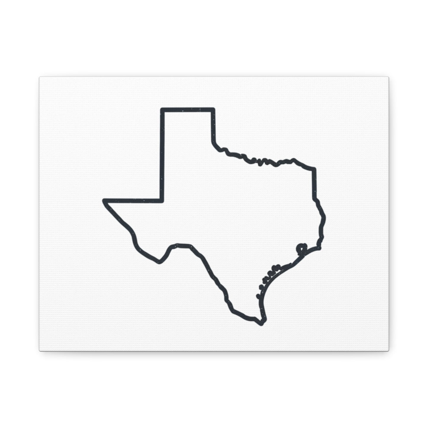 Texas Outline Canvas Wall Art