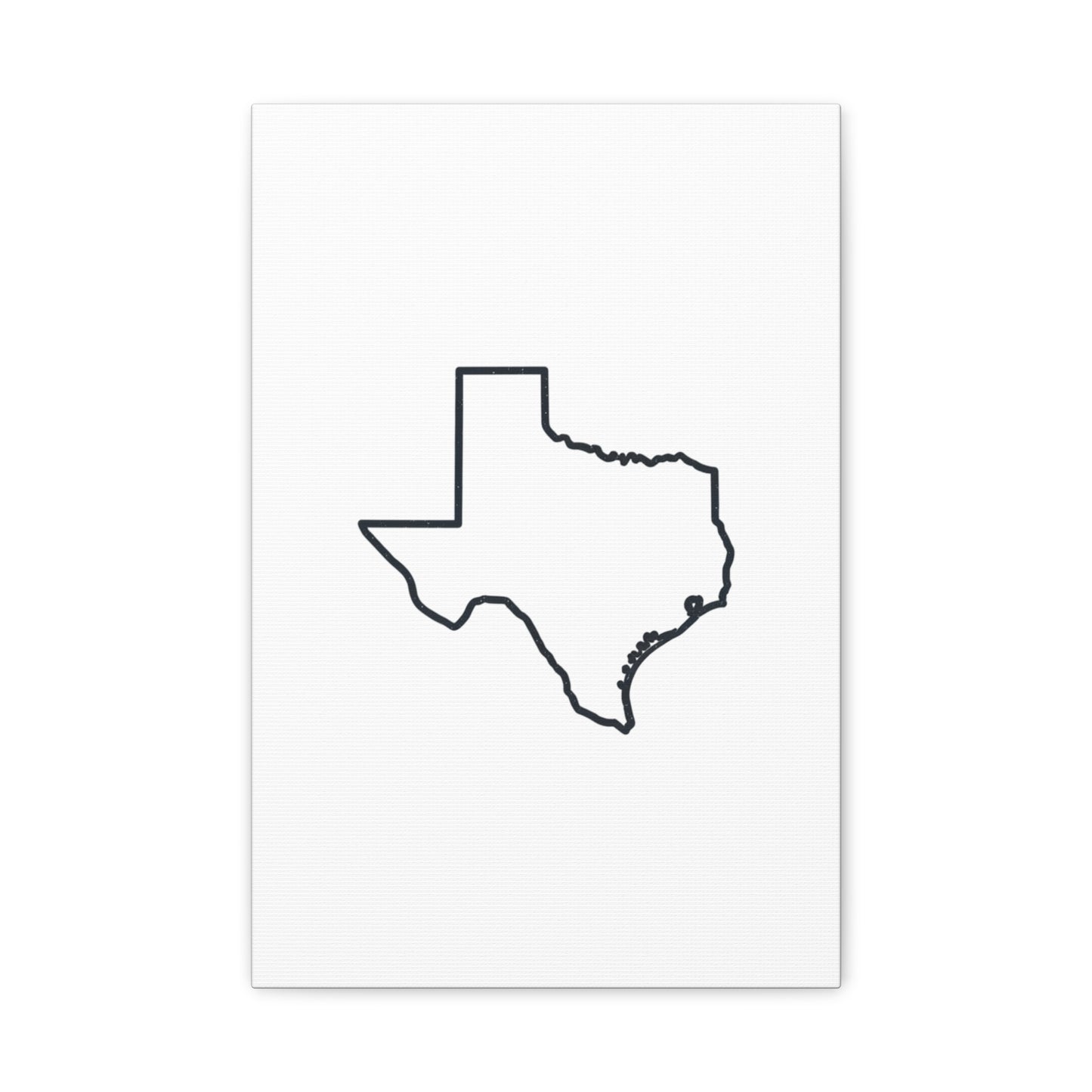 Texas Outline Canvas Wall Art