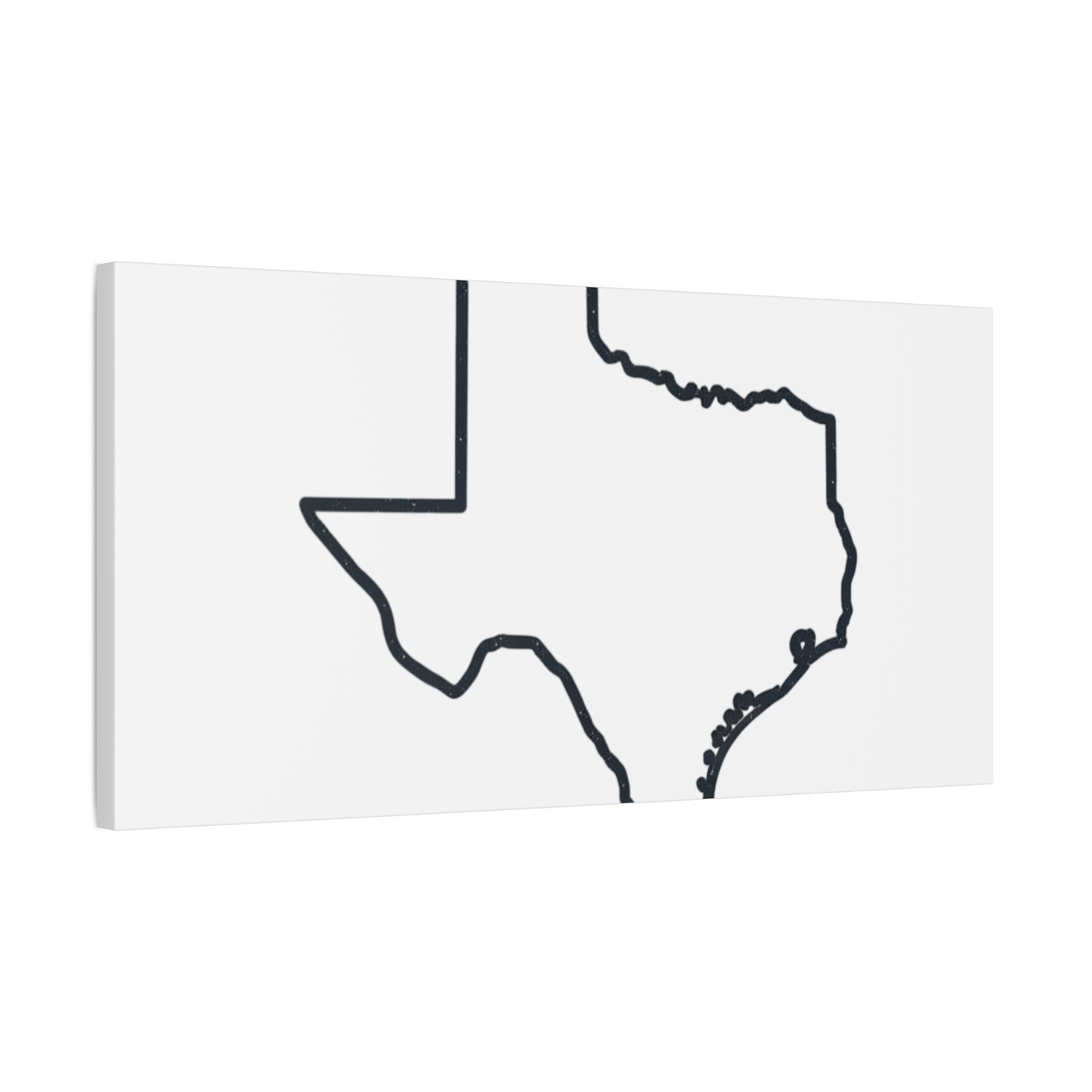 Texas Outline Canvas Wall Art