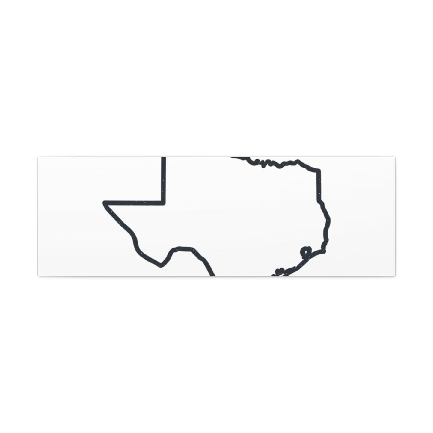 Texas Outline Canvas Wall Art