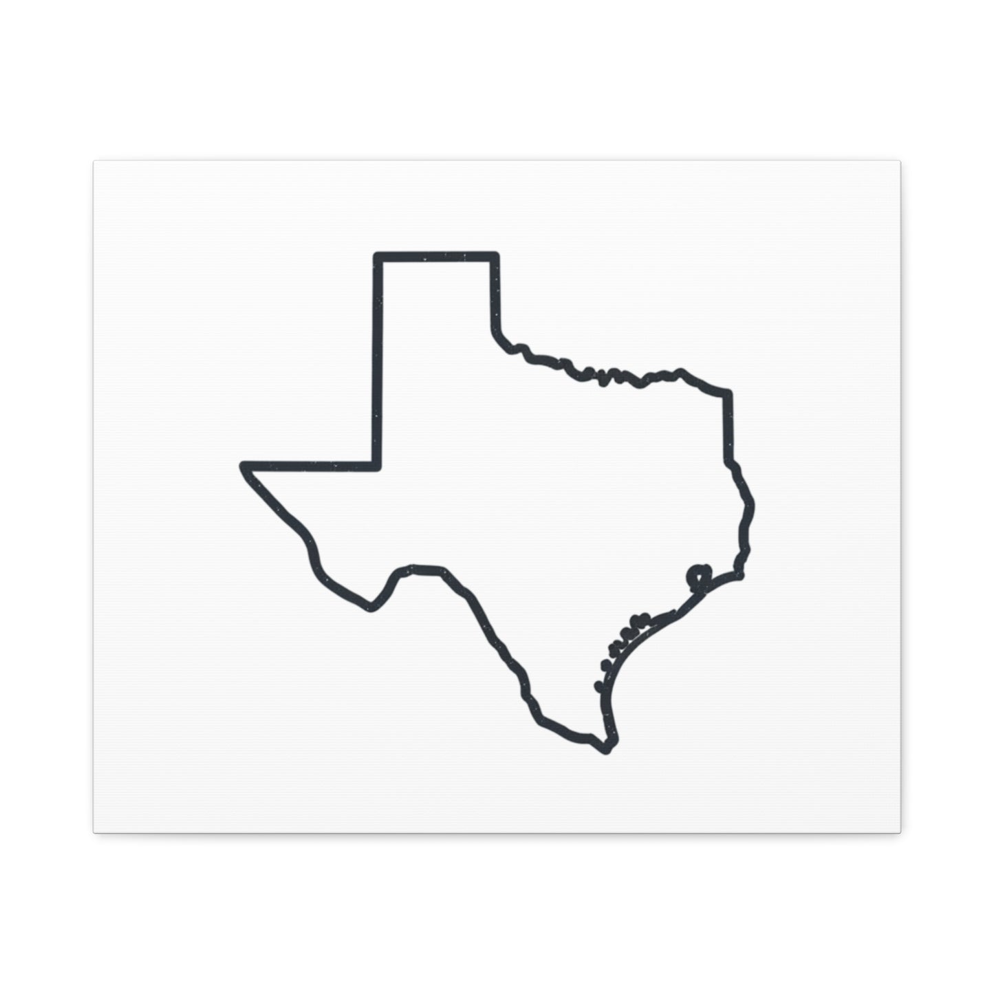 Texas Outline Canvas Wall Art