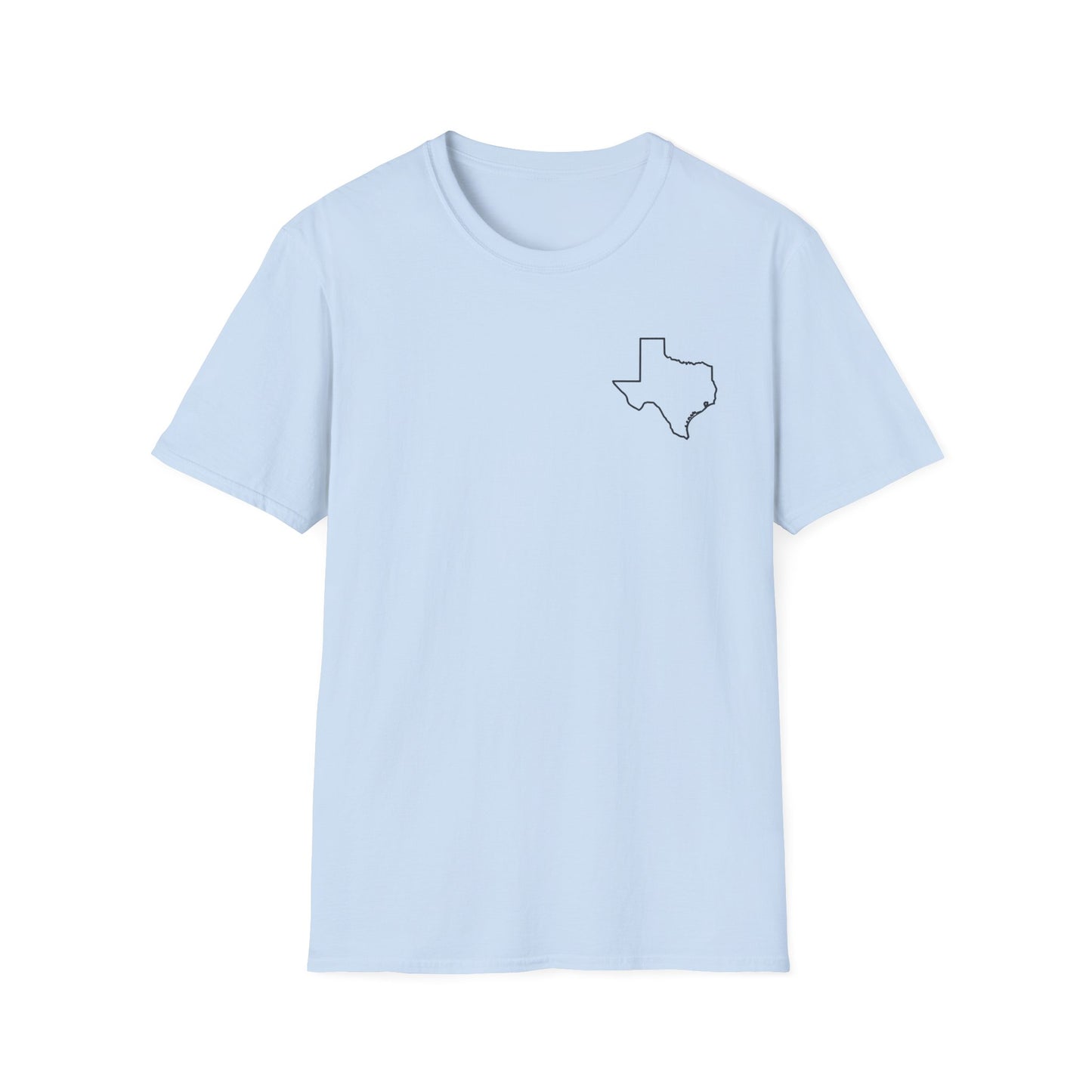 Texas Outline T-Shirt —  Logo Only