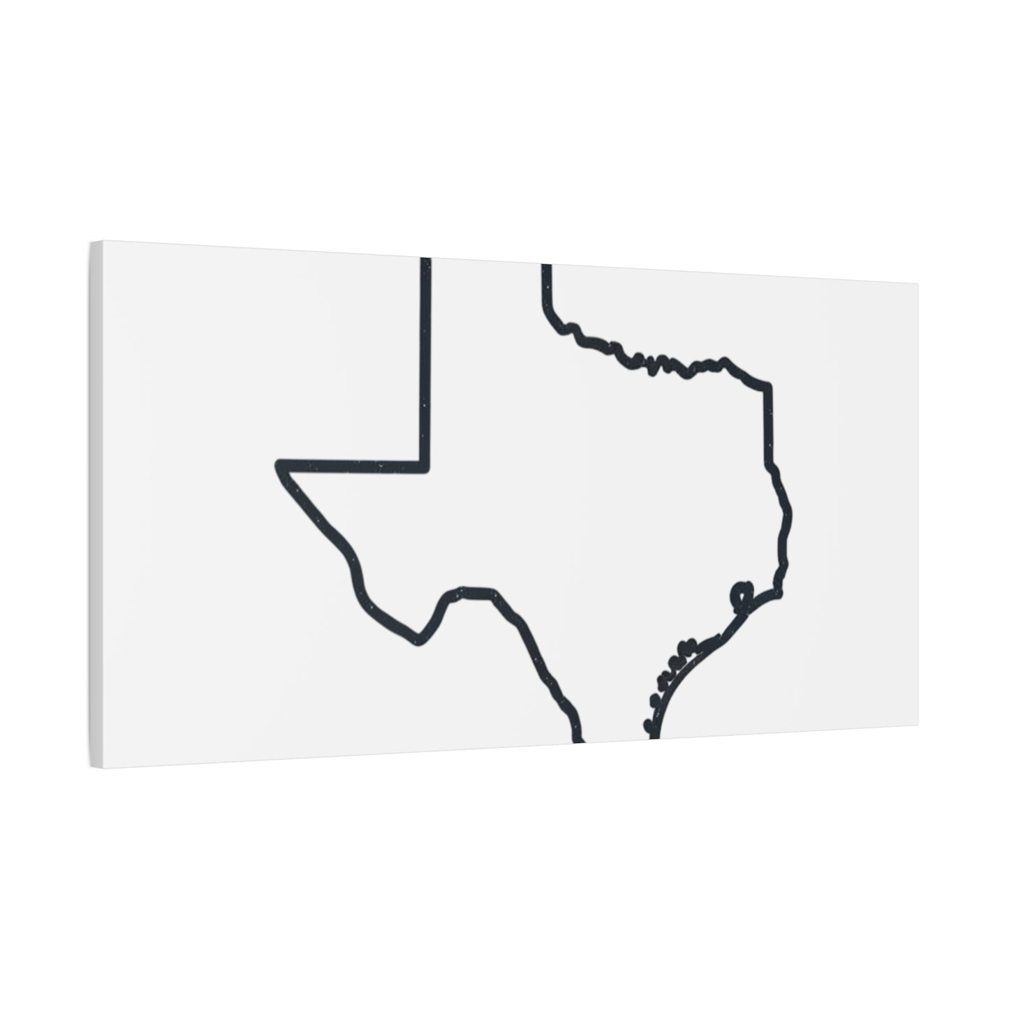 Texas Outline Canvas Wall Art