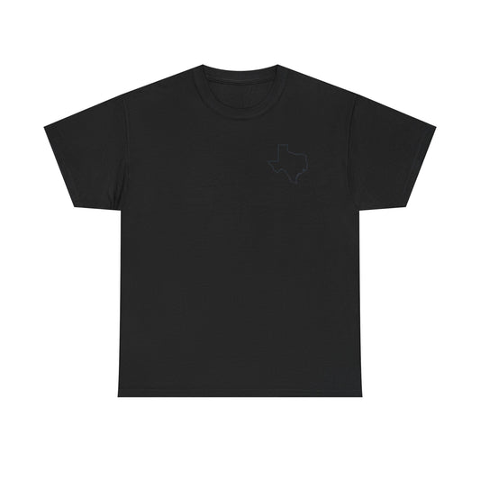 Texas Outline Tee — Minimal State Map T-Shirt