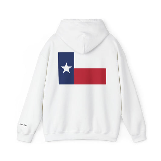 Texas Flag Hoodie — Minimal Lone Star Pullover
