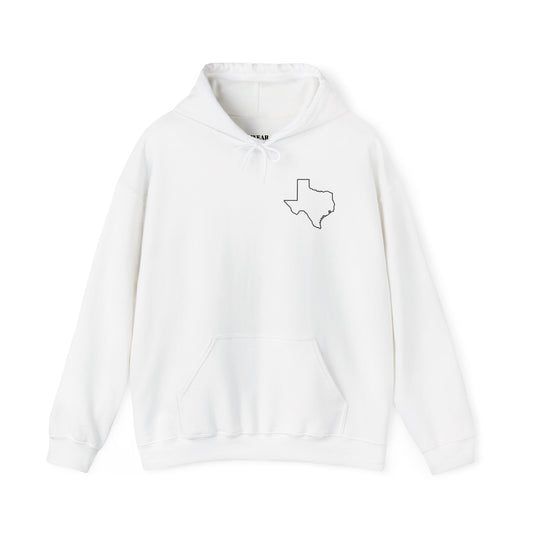 Unisex Heavy Blend™ Hooded Sweatshirt "American Until Texas Secedes"