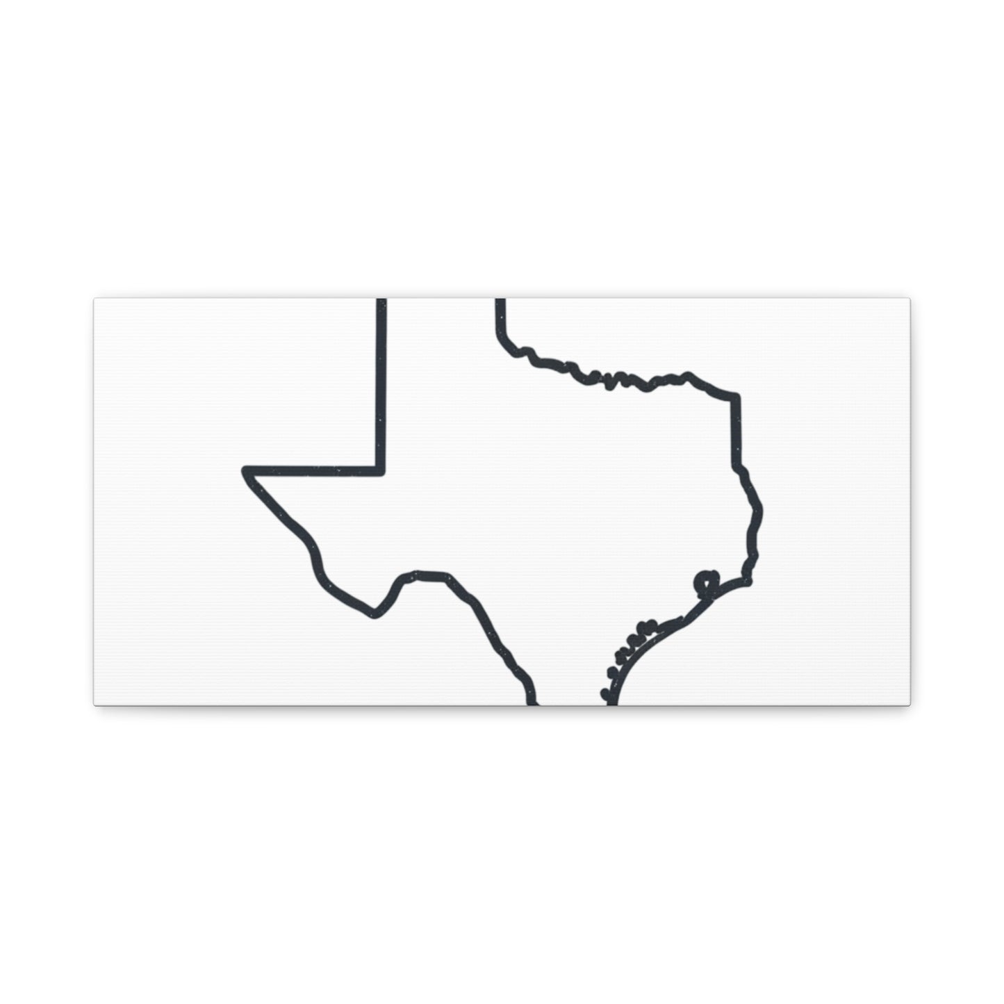 Texas Outline Canvas Wall Art