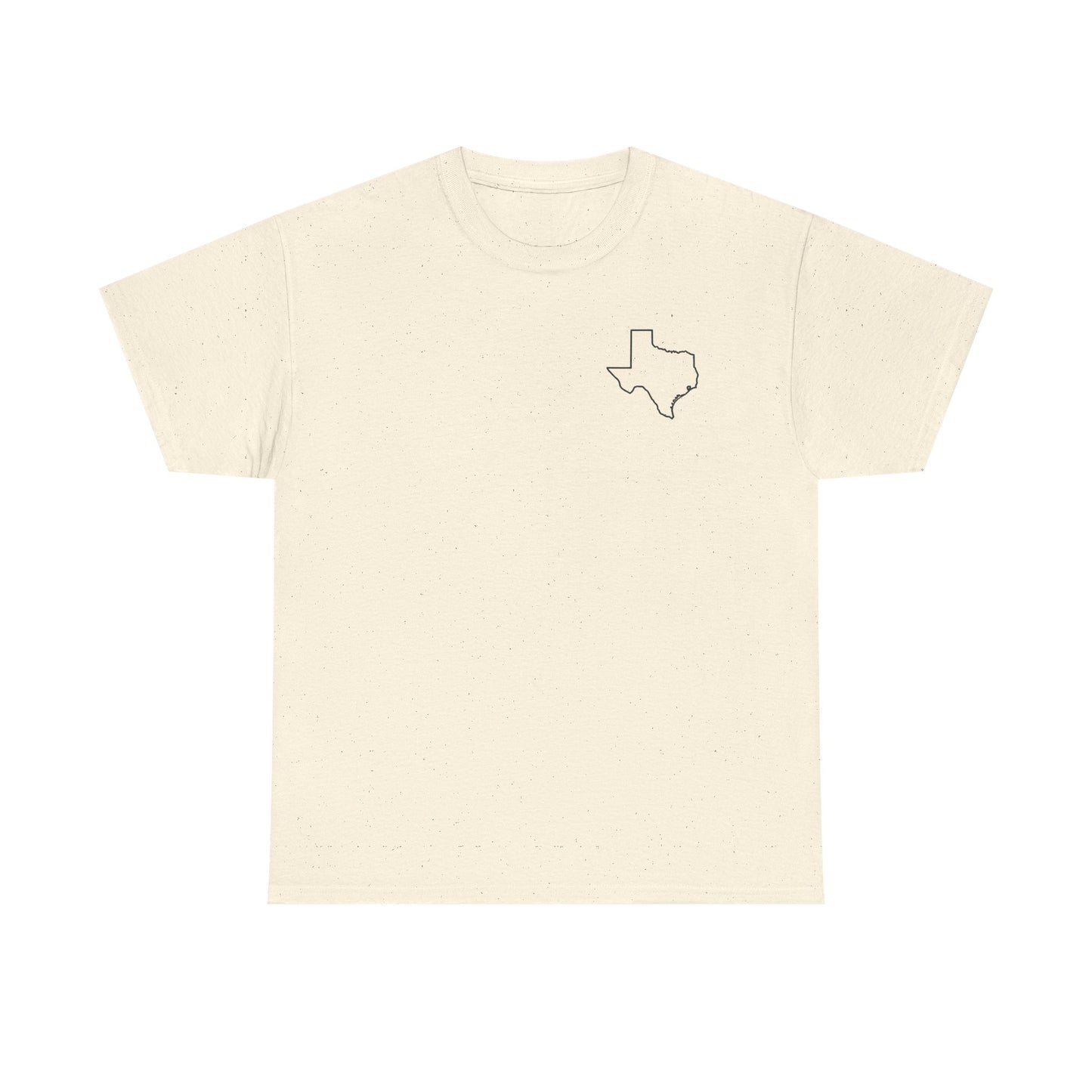 Fort Worth Skyline T-Shirt — Texas Outline Chest Logo