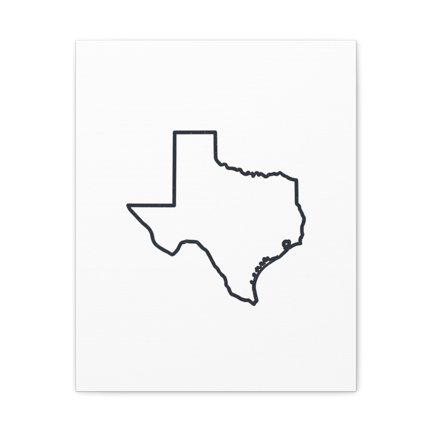 Texas Outline Canvas Wall Art