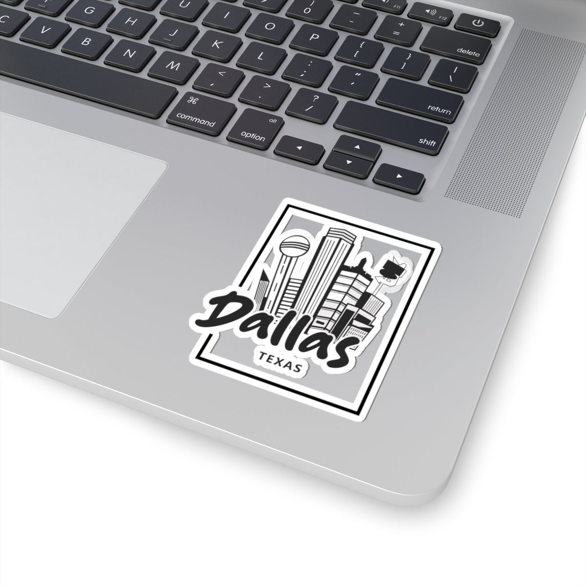 Dallas Skyline Kiss-Cut Sticker — Texas Cityscape Sticker