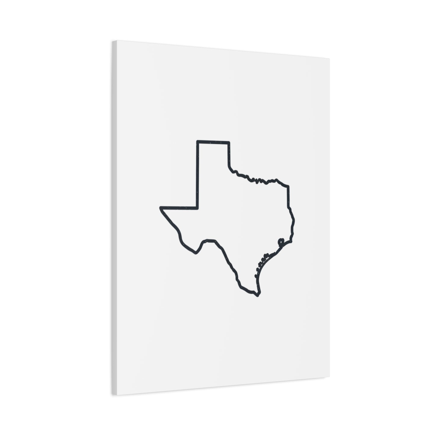 Texas Outline Canvas Wall Art
