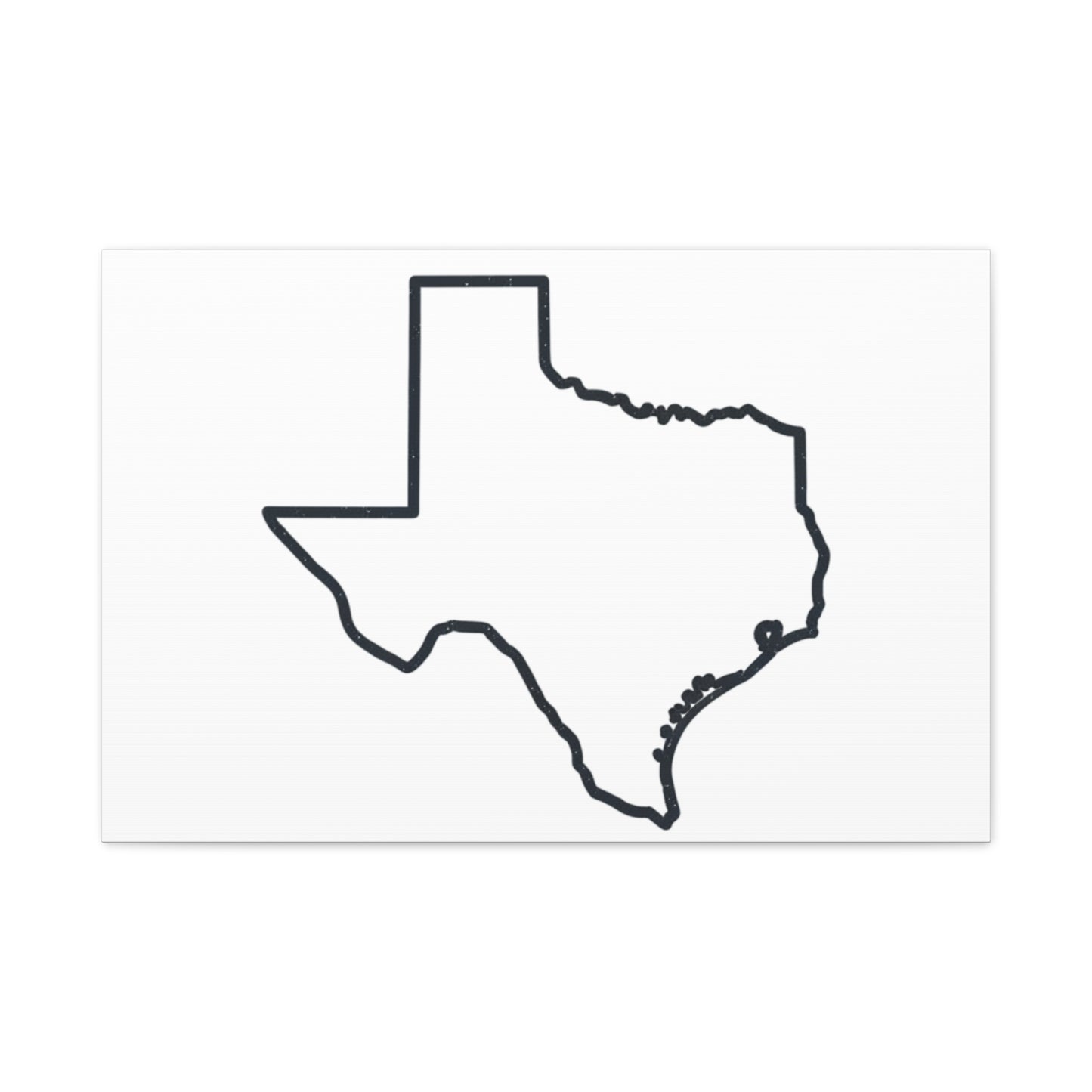 Texas Outline Canvas Wall Art