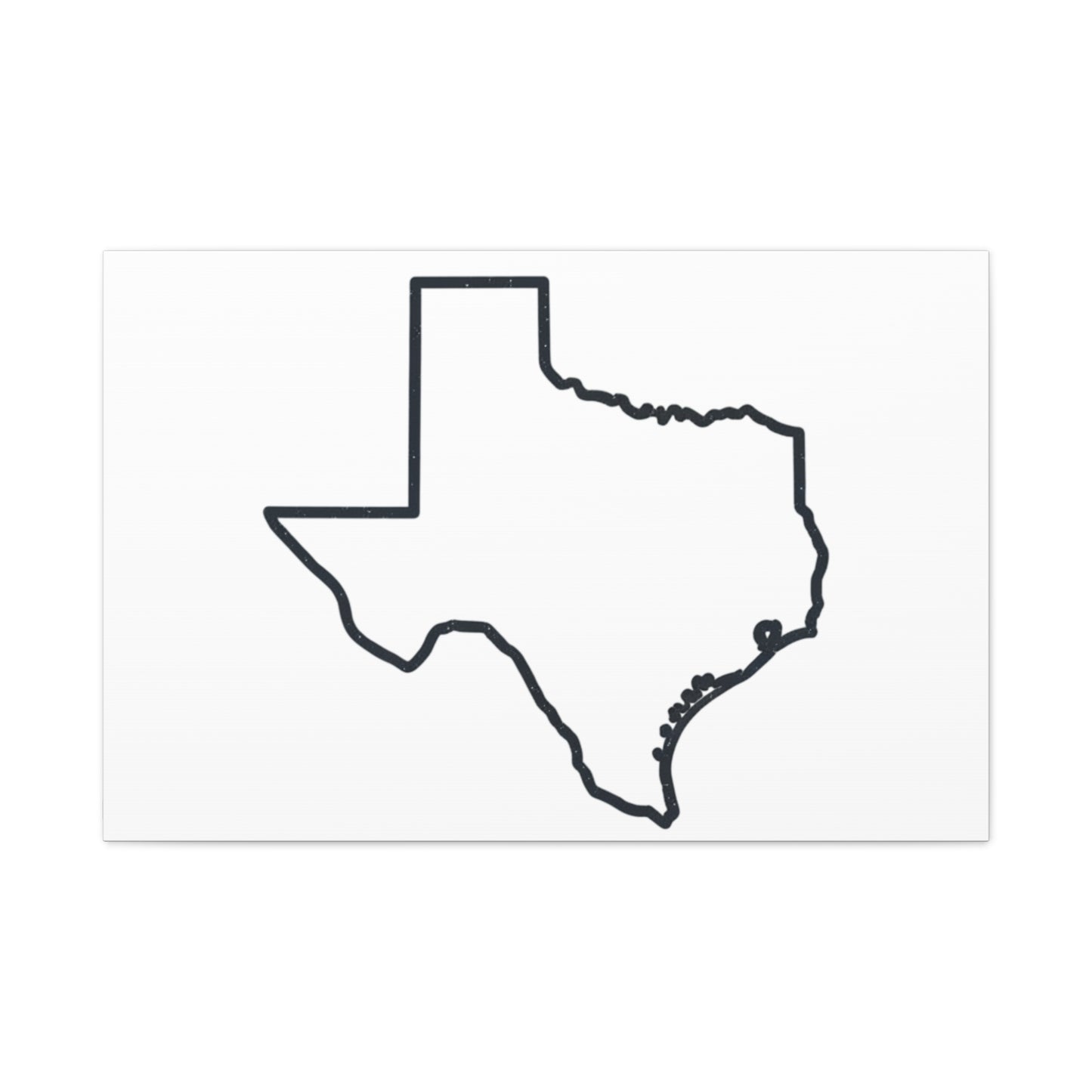 Texas Outline Canvas Wall Art
