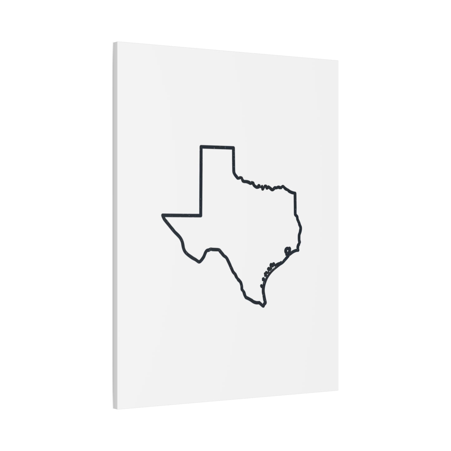 Texas Outline Canvas Wall Art