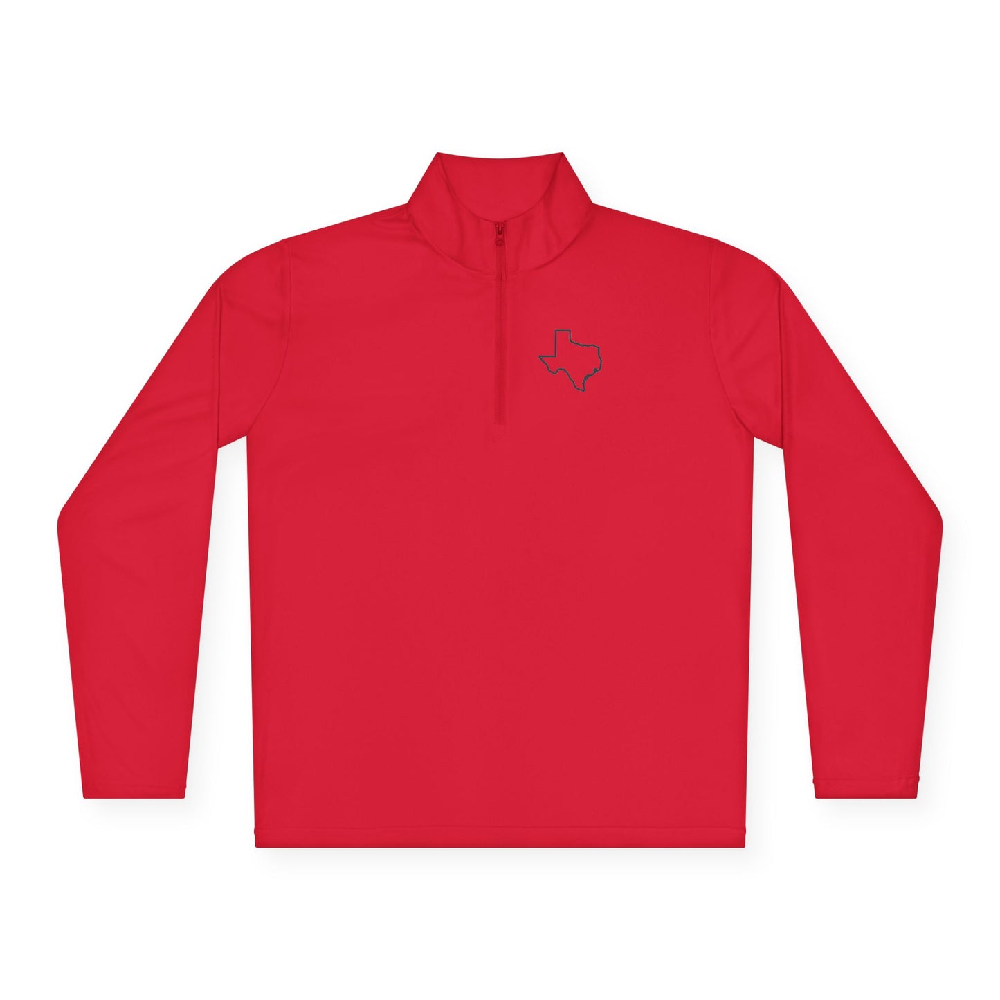 Texas Outline Quarter-Zip Pullover. Logo Only