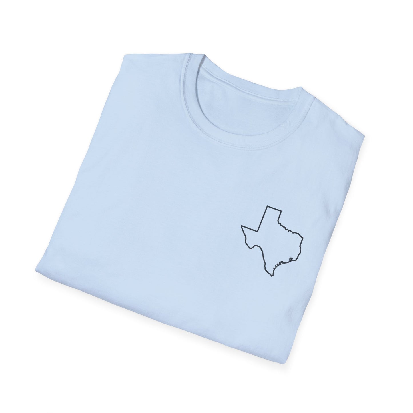 Texas Outline T-Shirt —  Logo Only