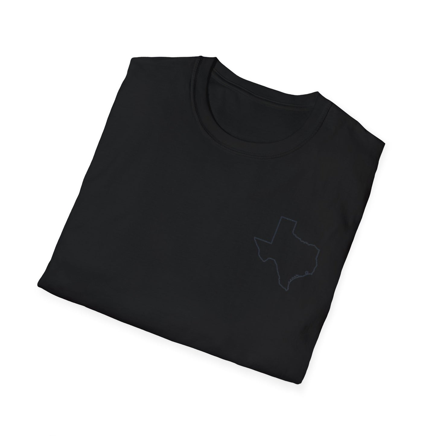 Dallas Skyline T-Shirt — Texas Cityscape Tee with Outline Pocket Map