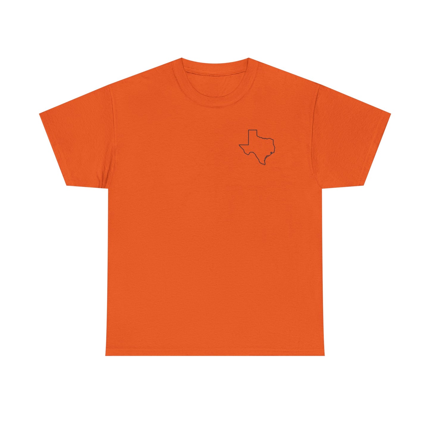 Fort Worth Skyline T-Shirt — Texas Outline Chest Logo