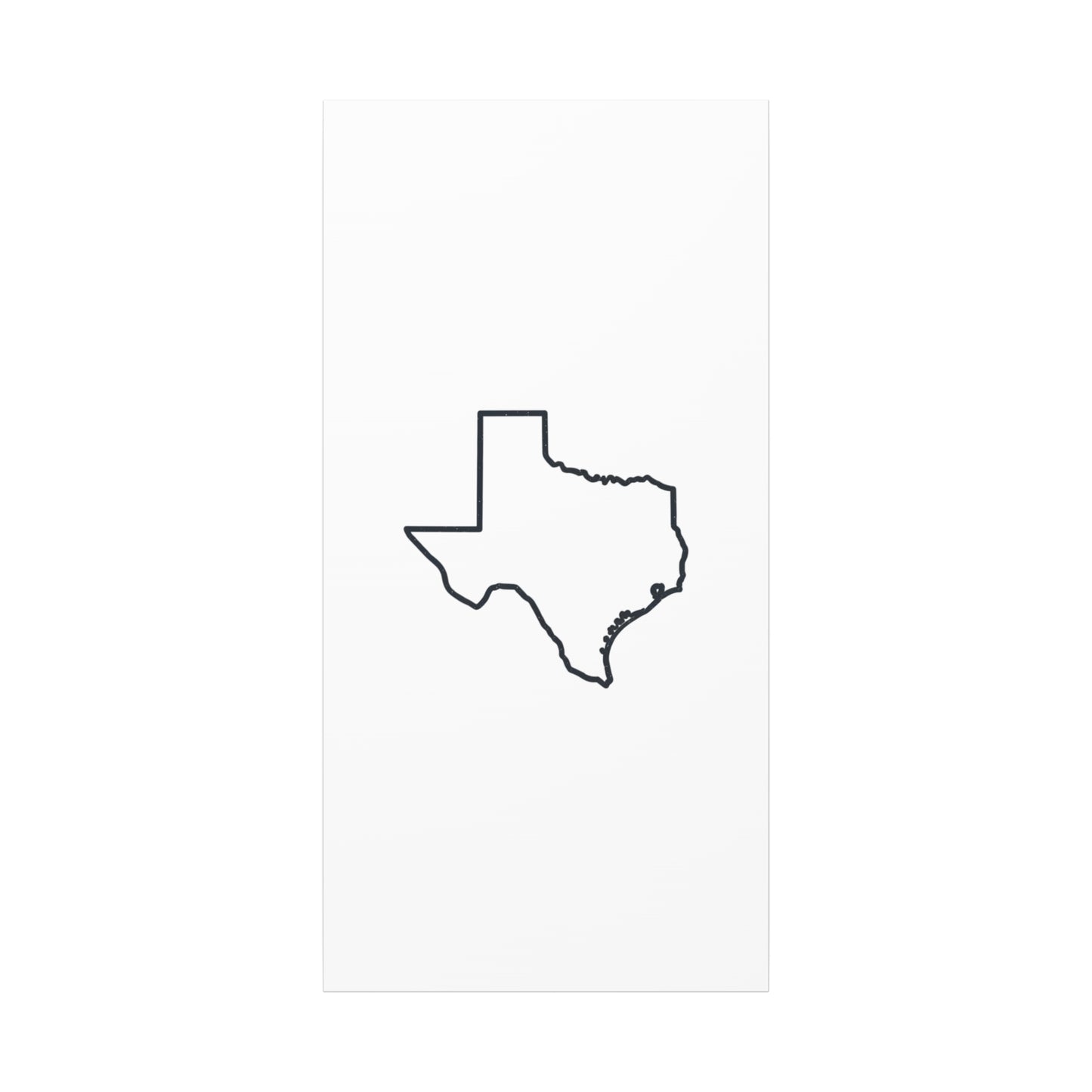 Texas Outline Canvas Wall Art