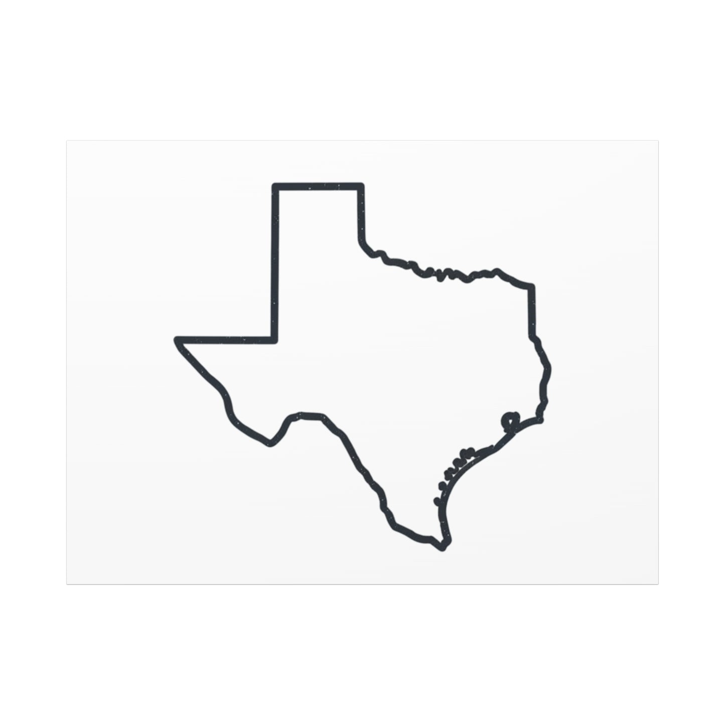 Texas Outline Canvas Wall Art