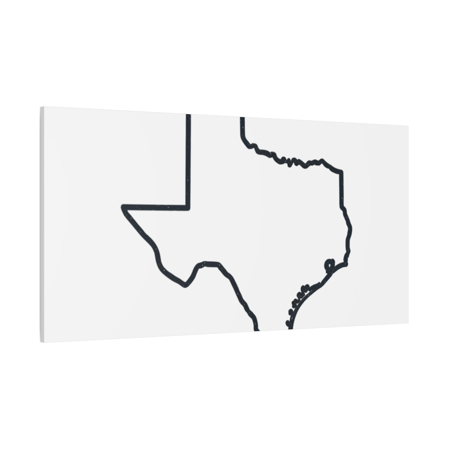Texas Outline Canvas Wall Art