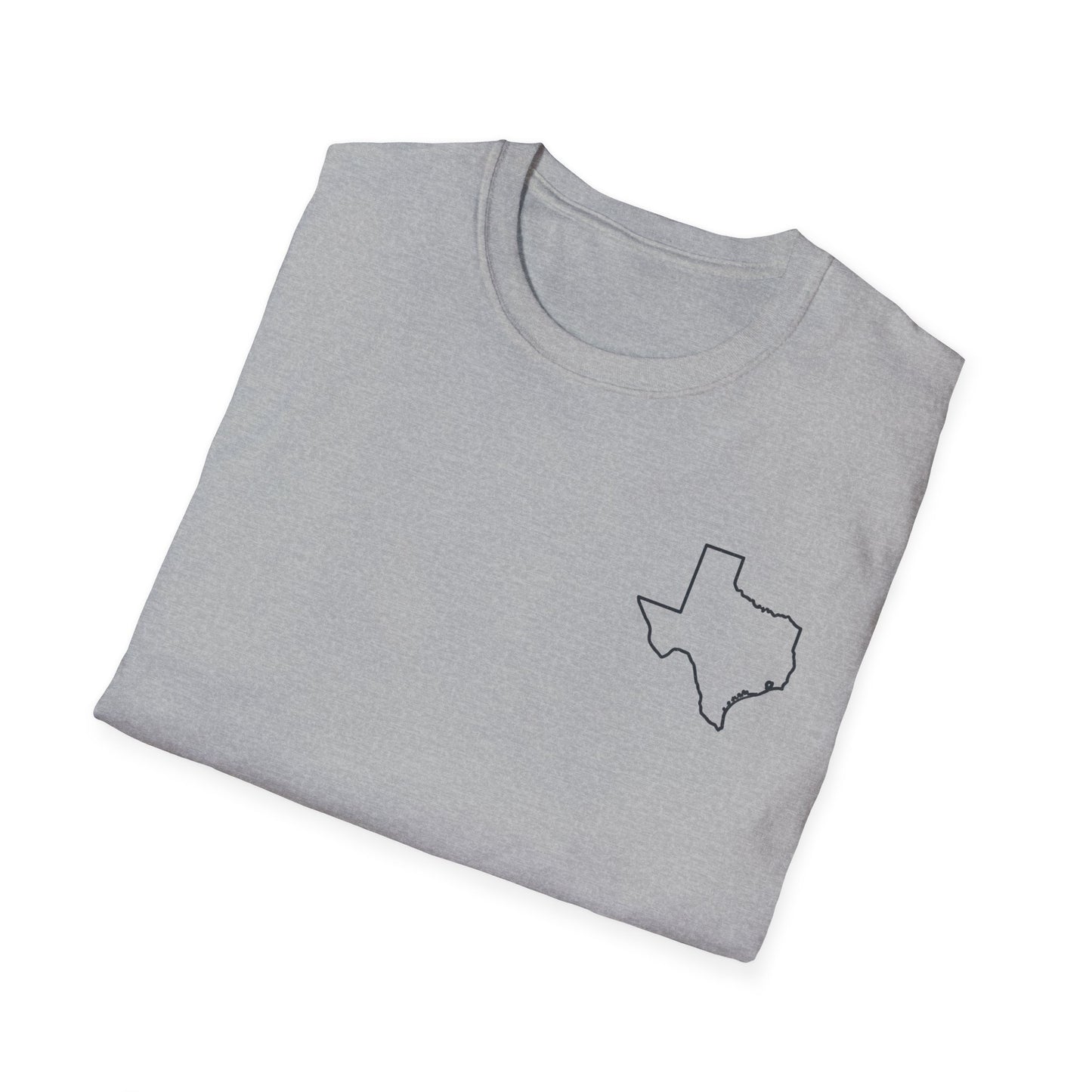 Texas Outline T-Shirt —  Logo Only