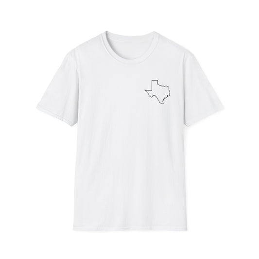 Texas Outline T-Shirt —  Logo Only