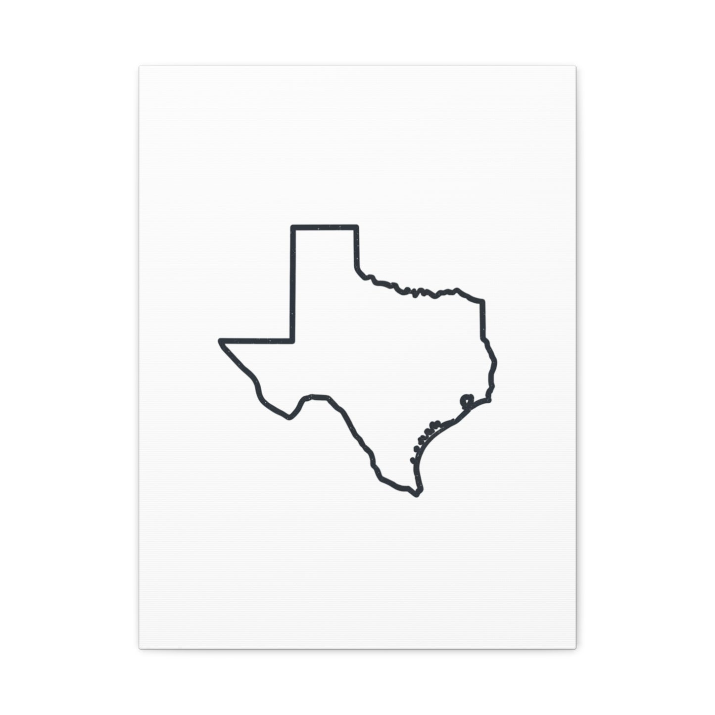 Texas Outline Canvas Wall Art
