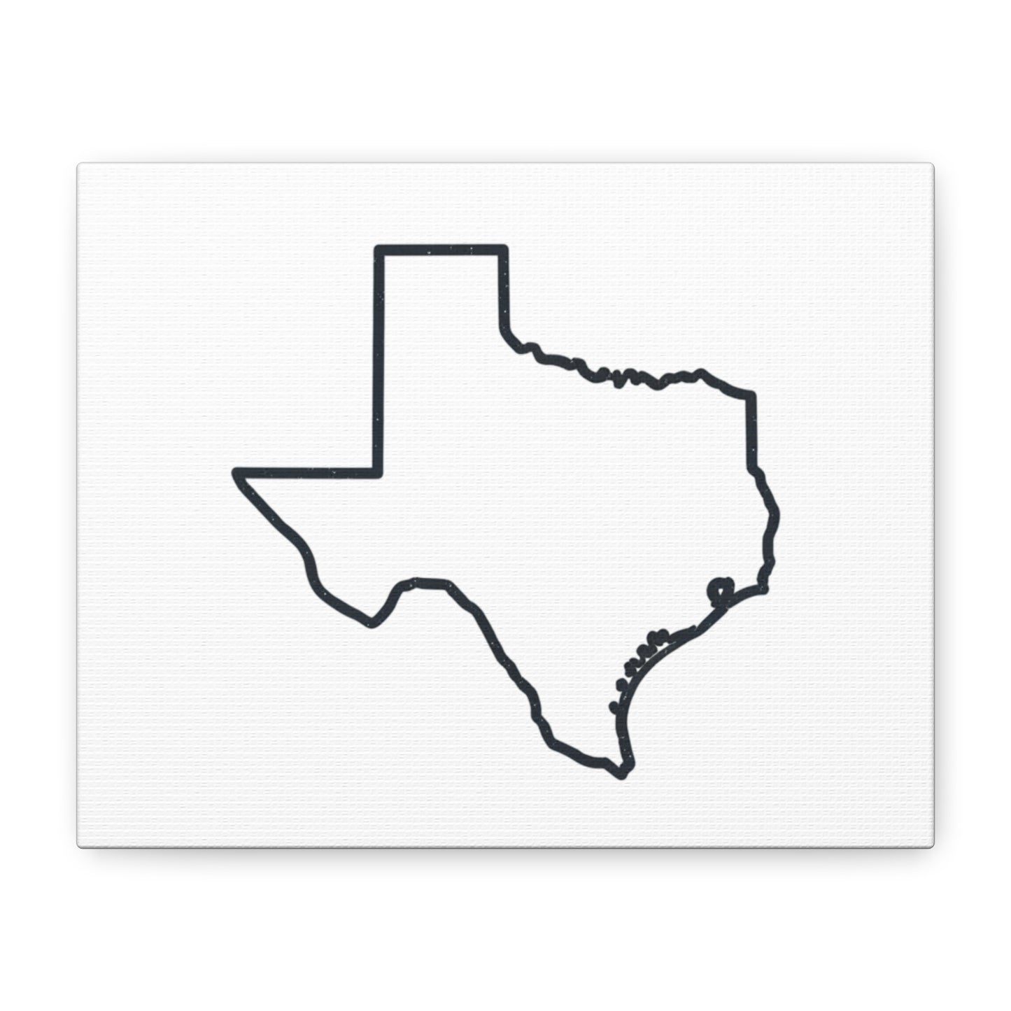 Texas Outline Canvas Wall Art
