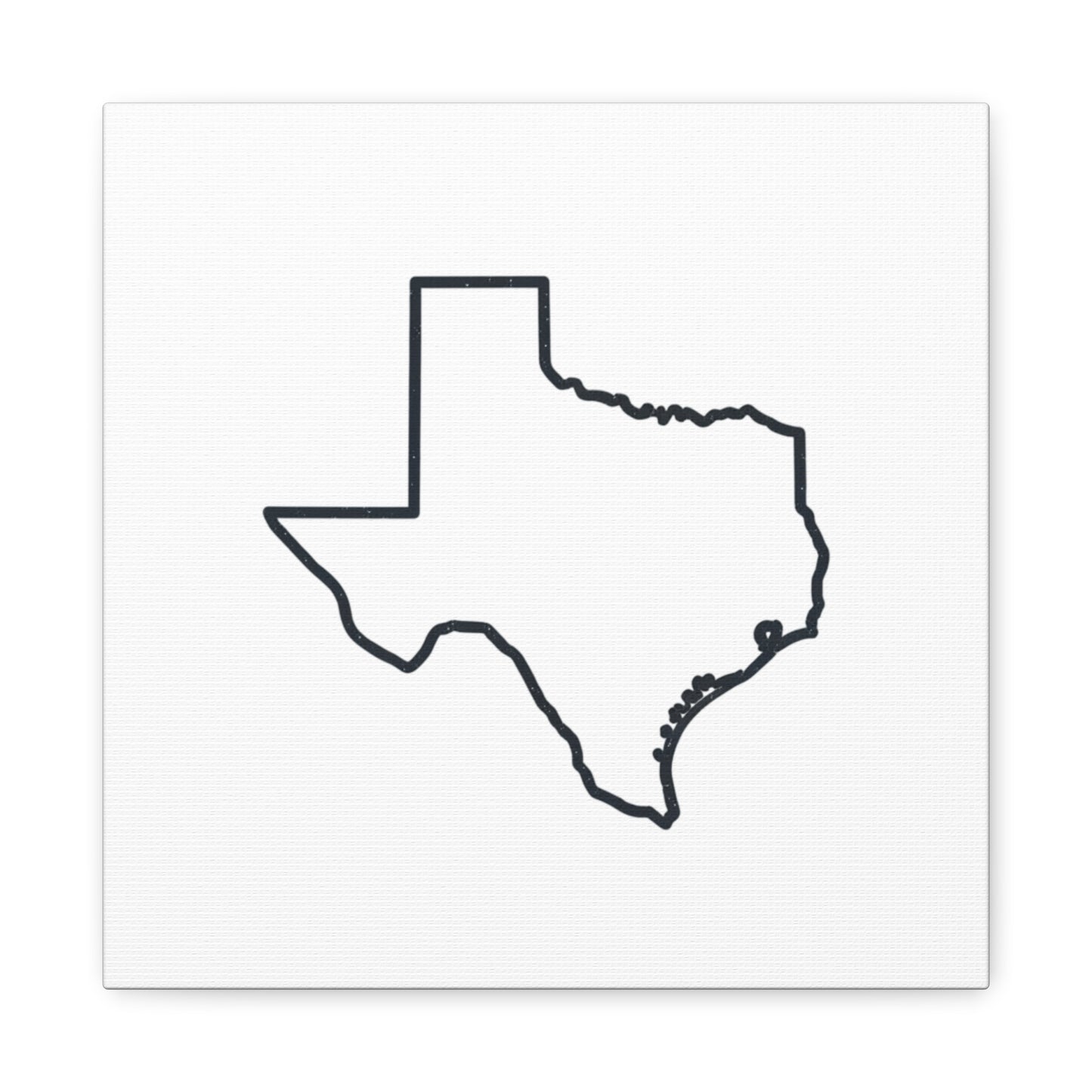 Texas Outline Canvas Wall Art