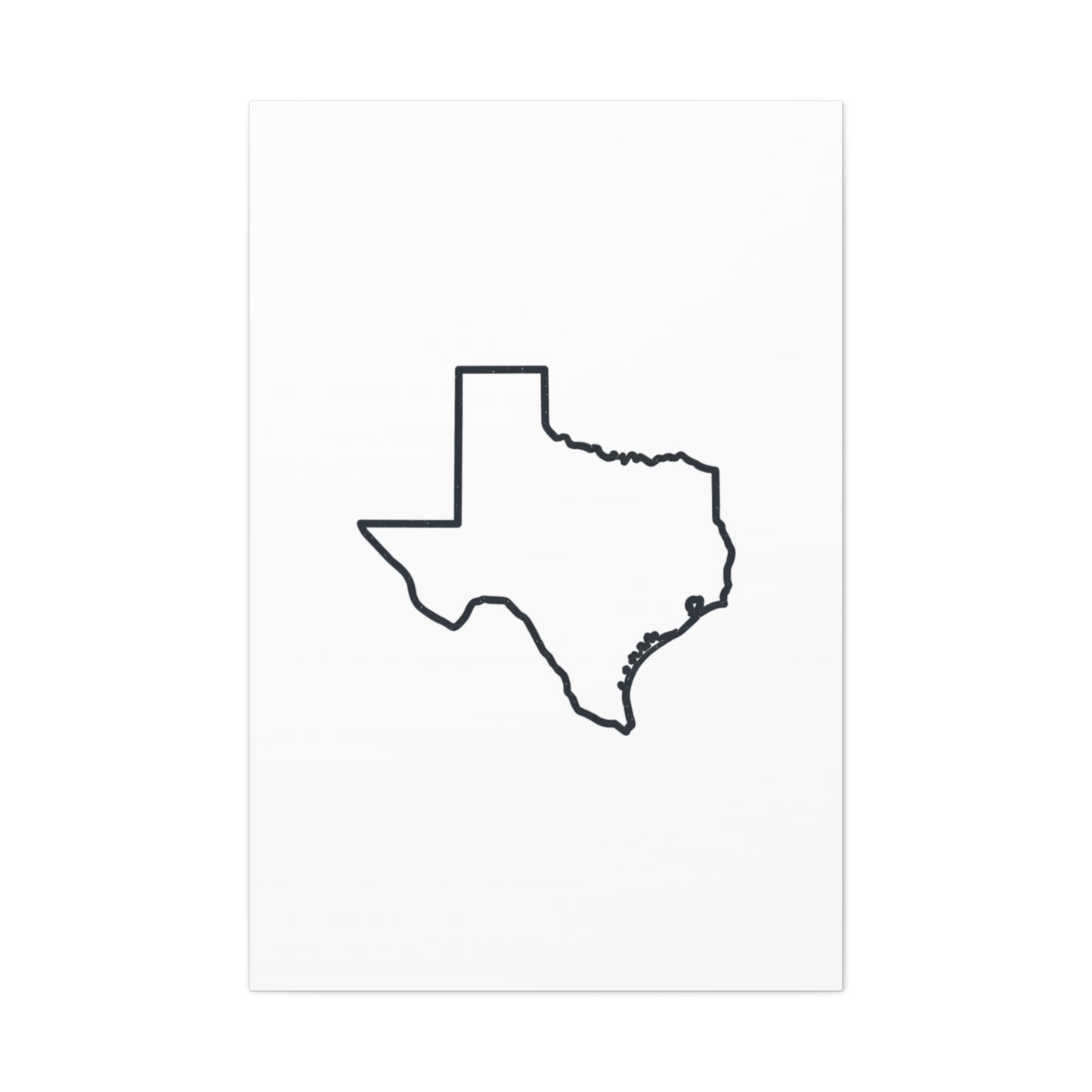 Texas Outline Canvas Wall Art