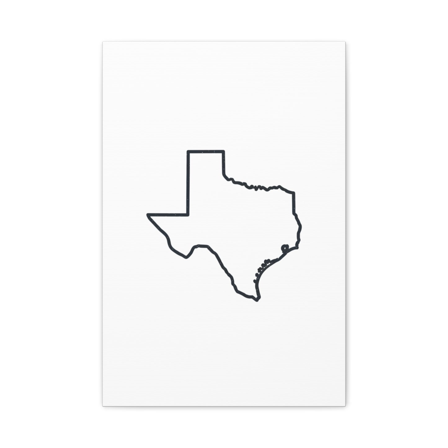 Texas Outline Canvas Wall Art