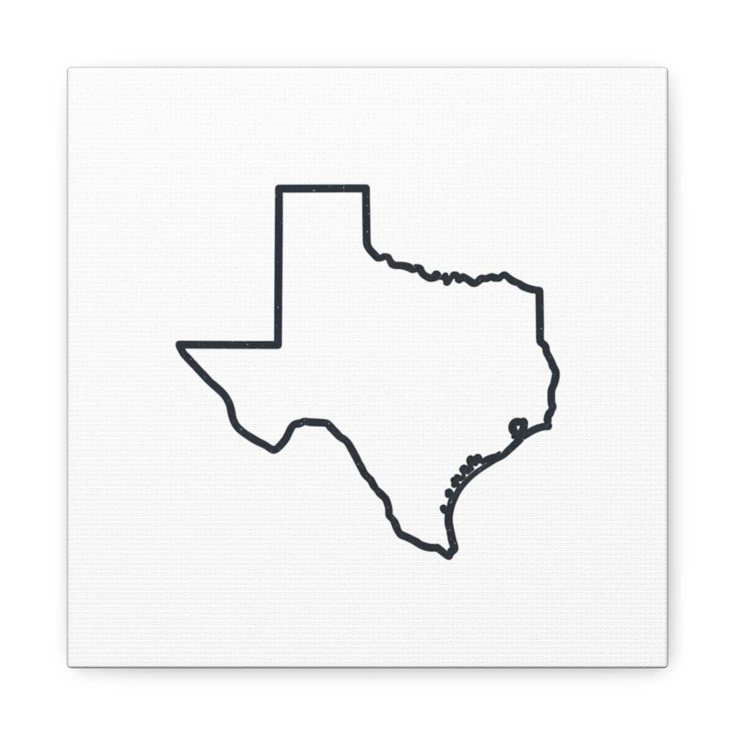 Texas Outline Canvas Wall Art