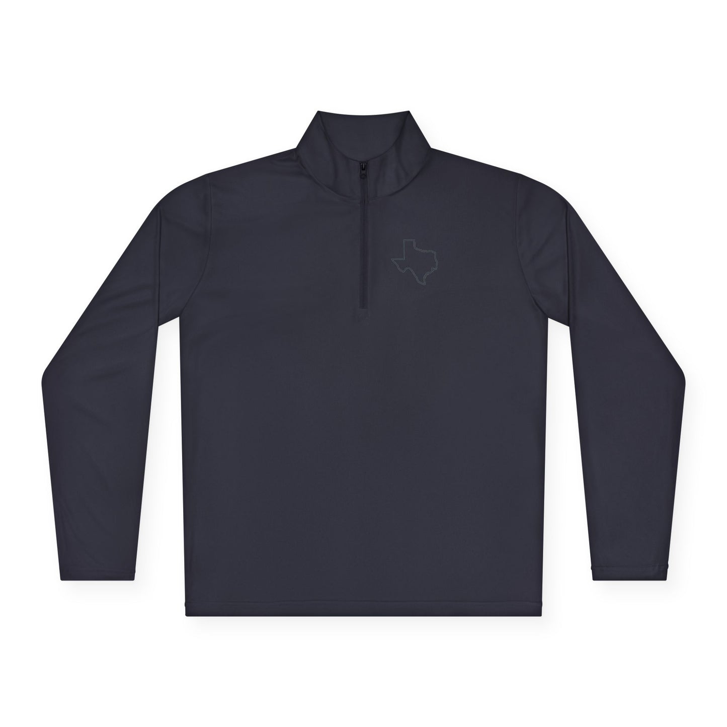 Texas Outline Quarter-Zip Pullover. Logo Only