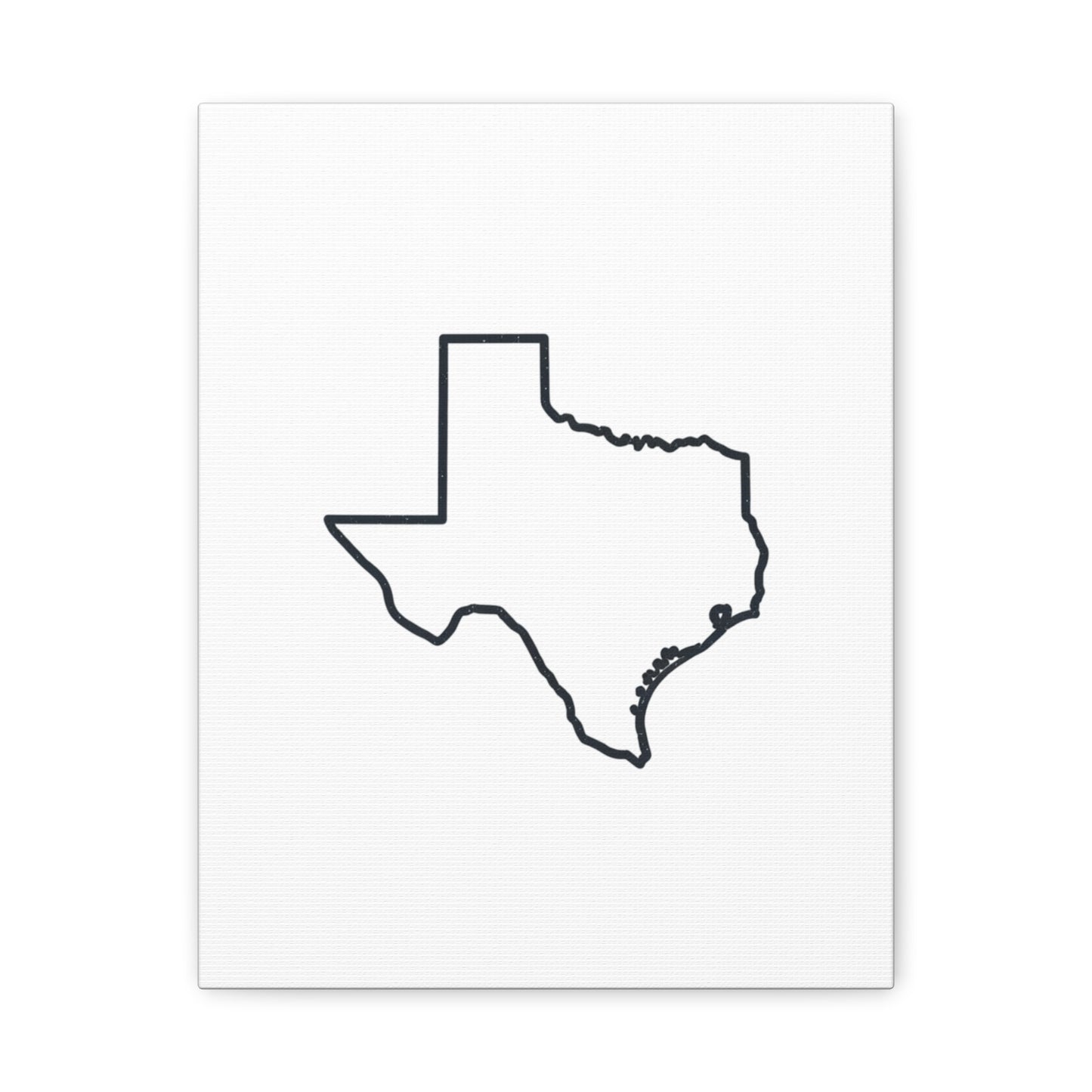 Texas Outline Canvas Wall Art