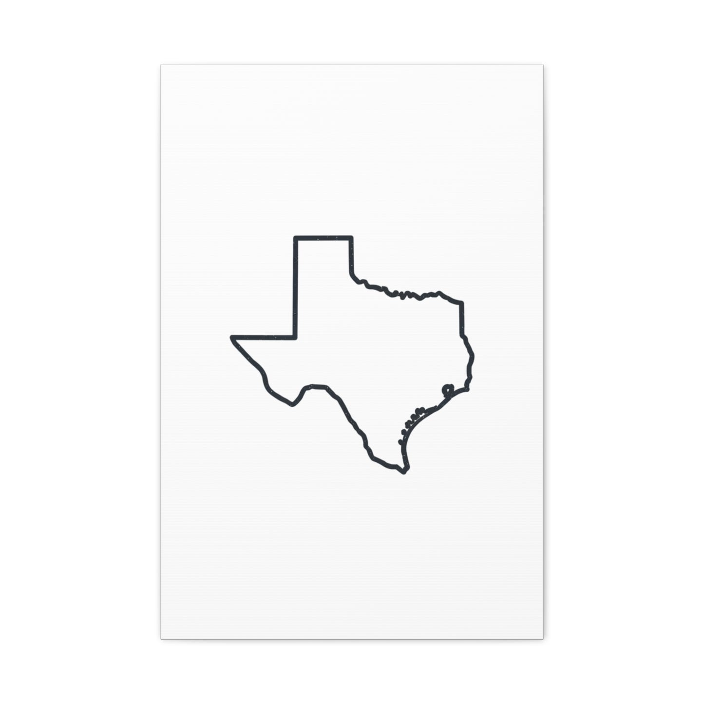 Texas Outline Canvas Wall Art